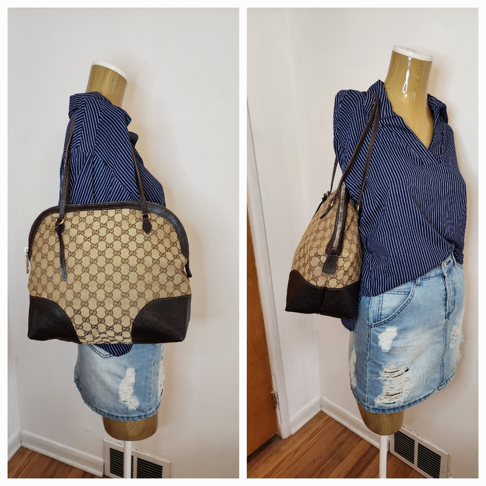 ✨️GUCCI GG Canvas Bree Beige/Brown Tote Bag